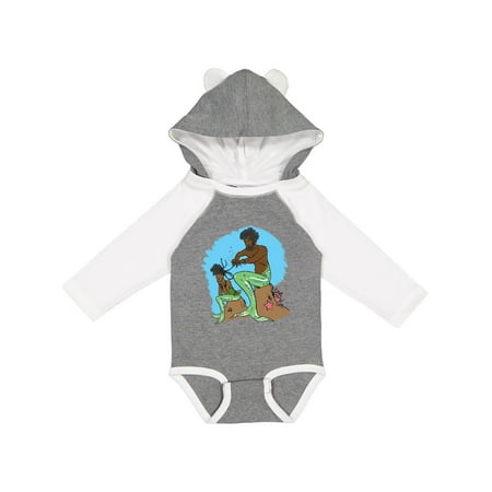 

Inktastic Mer Dad and Daughter Braiding Beautiful Black Hair Gift Baby Boy or Baby Girl Long Sleeve Bodysuit