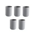 thumbnail image 4 of HOMOBABE 5Pcs Toothbrush Cup Grey Plastic Bathroom Accessories for Home Use, 4 of 8