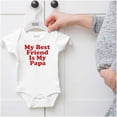 thumbnail image 5 of Cute My Best Friend Is My Papa Romper Boys or Girls Infant Baby Brisco Brands 24M, 5 of 6