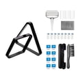 thumbnail image 4 of DYNWAVECA Billiard Ball Rack Billiard Table Triangle Heavy Duty Sticky Roller Pool Table Triangle Ball Rack for Snooker Pool Halls Sports Black, 4 of 10