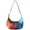 Blue-9, variant on Vintage Rainbow Gradient Crossbody Tote for Women, Classic Pop Art Shoulder Bag, Lightweight Water-Resistant Hobo Purse with Fashionable Psychedelic Tie Dye Print