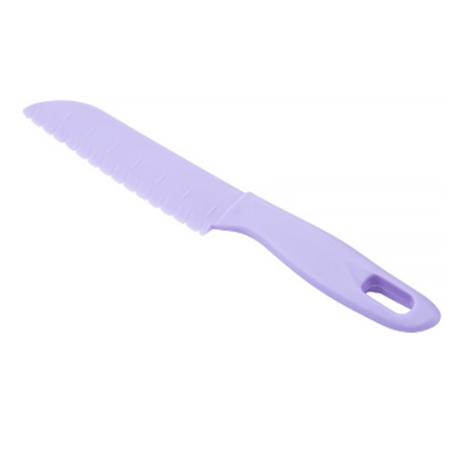 Juegos de cocina para niños Matsuzay Utensilios de cocina de plástico Cortador Pan Ensalada Manijas ergonómicas Accesorios morado claro HA059690-09B