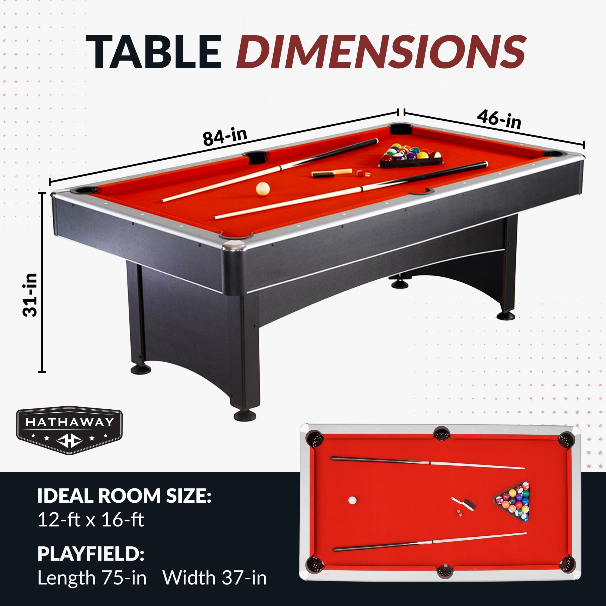 Hathaway Maverick 7-ft Multi Game Pool and Ping Pong Table