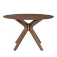 thumbnail image 5 of Space Savers Medium Brown 5 Piece Pedestal Table Set, 5 of 5