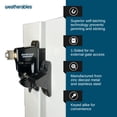 thumbnail image 3 of Weatherables Keystone 1-Sided Heavy Duty Lockable Gate Latch - Nylon Polymer Fence Gate Latch with Self-Latching Gate Lock - Made for Easy Installation on Metal, Wood & Vinyl Fences, Keyed Alike, 3 of 4