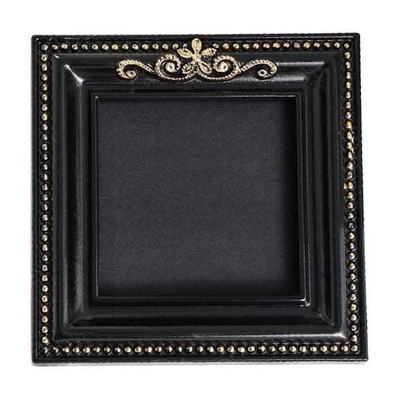 Trovenix Vintage Box Picture Frame Gothic Black Gold Embossed Deep Hollow Display Frame DIY Specimen Dried Flower Wall Decor Halloween Ornament