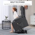 thumbnail image 4 of HOMCOM Fauteuil Inclinable Releveur avec Porte-Gobelets, Facile à Assembler, 4 of 10
