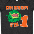 thumbnail image 4 of Inktastic Oh Snap I'm 1 Cute Green Alligator Boys or Girls Baby Bodysuit, 4 of 5