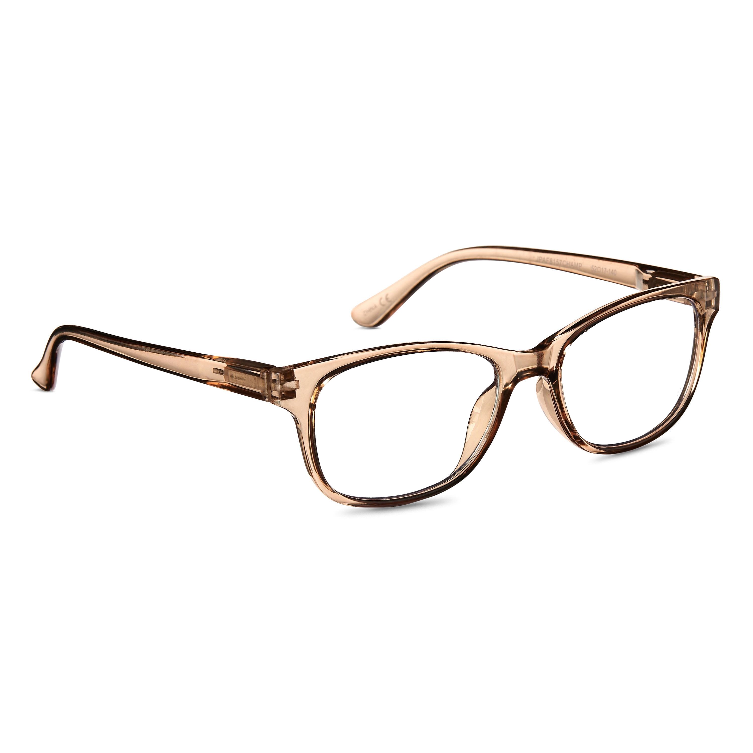 Equate Unisex Blue Light Glasses, Plastic Lens, Champagne Color