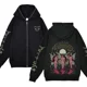 thumbnail image 5 of Chaqueta con cremallera para mujer, Sudadera con capucha para cantante, ropa de calle con cremallera completa, Y2k, 5 of 5