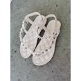 thumbnail image 2 of Zapatos de mujer de talla grande Sandalias planas de verano con remaches bohemios para mujer Zapatos de playa, 2 of 5