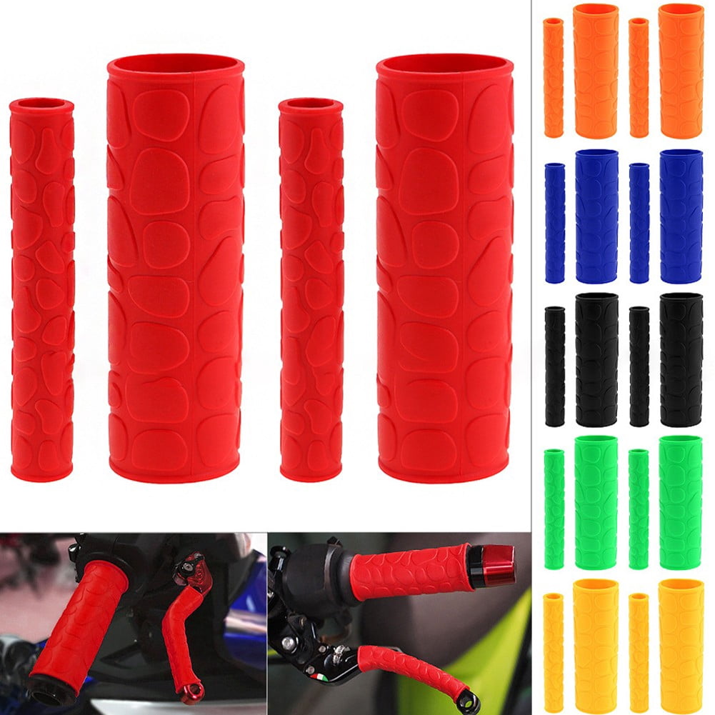 Poignées De Guidon Antidérapantes TPU Pour Moto/scooter/VTT – Paire Noir, Diamètres 25 Mm (gauche) Et 28 Mm (droit) - 4
