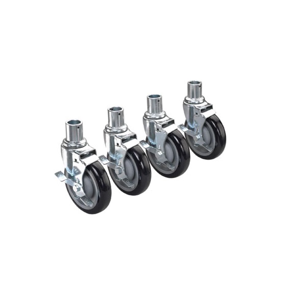 Krowne Universal Wire Shelving Caster 5 Wheel Set of 4 28151S