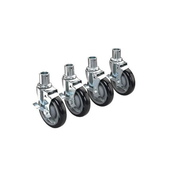 Krowne Universal Wire Shelving Caster 5 Wheel Set of 4 28151S