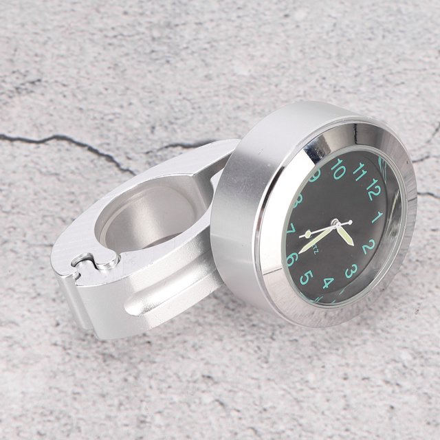 Motorcycle Handlebar Clock, 22mm 25mm Motorcycle Handlebar Dial Clock Watch Waterproof Shockproof, Handlebar Mount Clock Fit For 7/8" Or 1" ///Street Bike Handlebar Watch