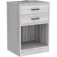 thumbnail image 6 of Nightstands Set of 2,Grey Nightstand with Charging Station & Drawers,Night Stands for Bedrooms Set of 2, 6 of 7