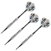 IBASETOY 1 Set Soft Tip Darts Outdoor Dart Board Set Black Plastic Stable Flight