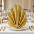thumbnail image 2 of REGALWOVEN 12 Pack Cloth Napkins, Polyester Washable and Reusable Table Dinner Napkins for Home, Restaurant, Weddings, and Parties Yellow 18x18inch, 2 of 6