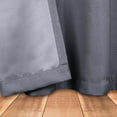 thumbnail image 5 of Superior Linen Blackout Curtains, Grommet Header, Set of 2, 42" x 63", Charcoal, 5 of 6