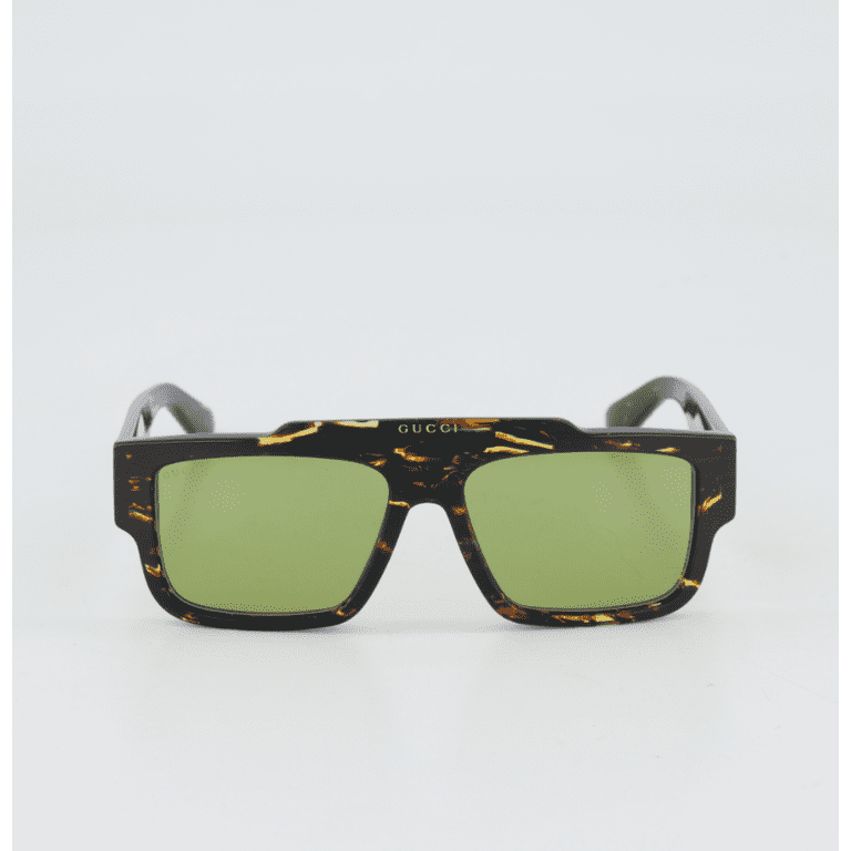 Sunglasses Gucci GG 1460 S- 002 Havana / Green - Walmart.com display picture 2