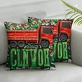 thumbnail image 3 of Lil Sis Of The Birthday Boy Garbage Trucks Dump Great Day Throw Pillow, 3 of 7