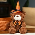 thumbnail image 4 of karymi Halloween Wizard Bear Doll with Hat Soft Stuffed Animals Kids Toys Halloween Party Decorations Party Favors up to 70% off up to 90% off, 4 of 5