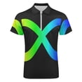 thumbnail image 4 of Autism Spectrum Infinity Awareness Symbol Men Zipper T-shirt Summer Casual Short Sleeve T-shirt Top, 4 of 7
