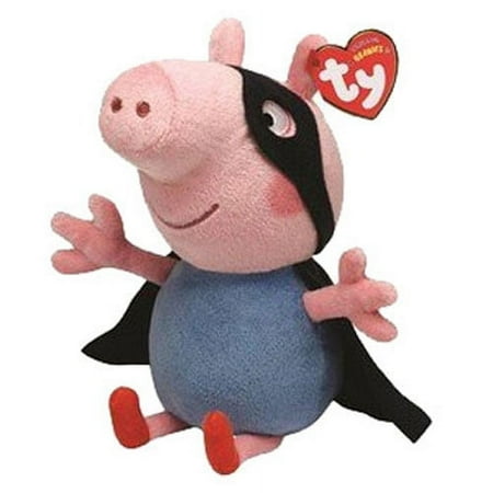 TY Beanie Baby - SUPER HERO GEORGE (UK Exclusive - Peppa Pig) (7 inch)
