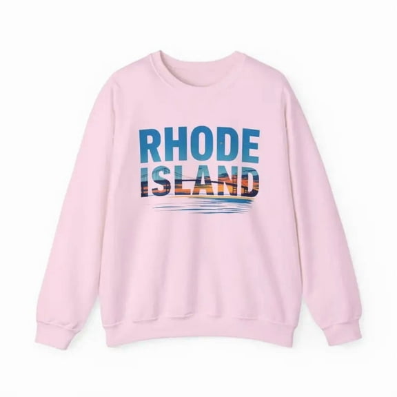 Rhode Island Sunset Crewneck Sweatshirt Unisex Heavy Blend