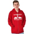 thumbnail image 3 of Funny Mt. Saint Helens Washington WA Men's Big & Tall Graphic Zip Up Hoodie Brisco Brands 4X, 3 of 5