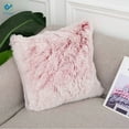 thumbnail image 2 of Deago 1 Pack Home Decorative Super Soft Faux Fur Throw Pillow Covers Cushion Cases Pillowcases for Sofa Bedroom Car (Red, 18" x 18"), 2 of 9
