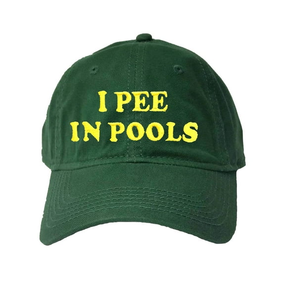 Adult I Pee In Pools Embroidered Deluxe Dad Hat