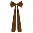 thumbnail image 2 of Giant Bow Decor Christmas Tree Topper,20 x 71 Inches Christmas Extra Large Satin Bows,Giant Xmas Tree Toppers Bows for Home Wreath Birthday Wedding Party Decorations(Brown), 2 of 4