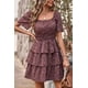 thumbnail image 2 of Vestido PRETTYGARDEN 2025 Floral Café Manga Corta M, 2 of 6