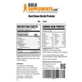 thumbnail image 2 of BulkSupplements Beef Bone Broth Protein Powder - Dairy Free & Lactose Free Protein Powder - Unflavored, 22g per Serving, 100g (3.5 oz), 2 of 6