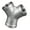 Ytype inner wire te, variant on 304 Stainless Steel Elbow Tees Joint Y Shaped 45 Degree Threaded Pipe Fittings Suitable for Home&Industrial Use