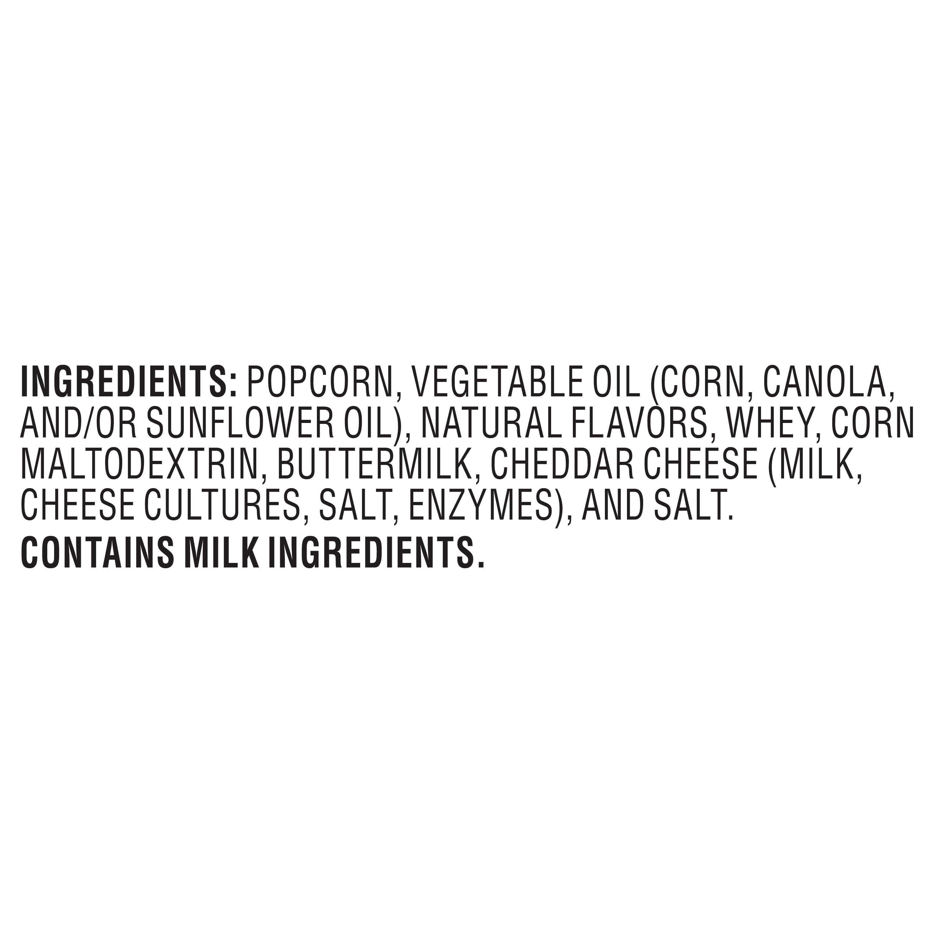 (6 pack) Smartfood Popcorn White Cheddar Flavored Popcorn Snacks, 0.625 oz Bags, 10 Count Multipack