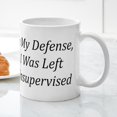 thumbnail image 5 of CafePress - In My Defense Mugs - 11 oz Ceramic Mug - Novelty Coffee Tea Cup, 5 of 6