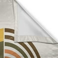thumbnail image 3 of Ambesonne Boho Kitchen Curtains, Triangular Mountains Lines Art, 55"x36", Army Green and Earth Yellow, 3 of 3