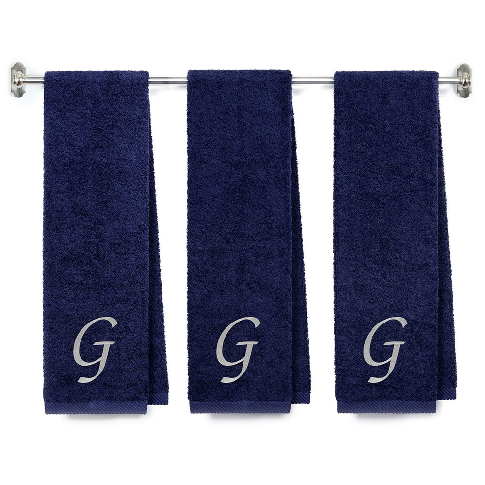 Embroidered Terry Cotton Gym Fitness Towel for Men, Women, Girls, Boys