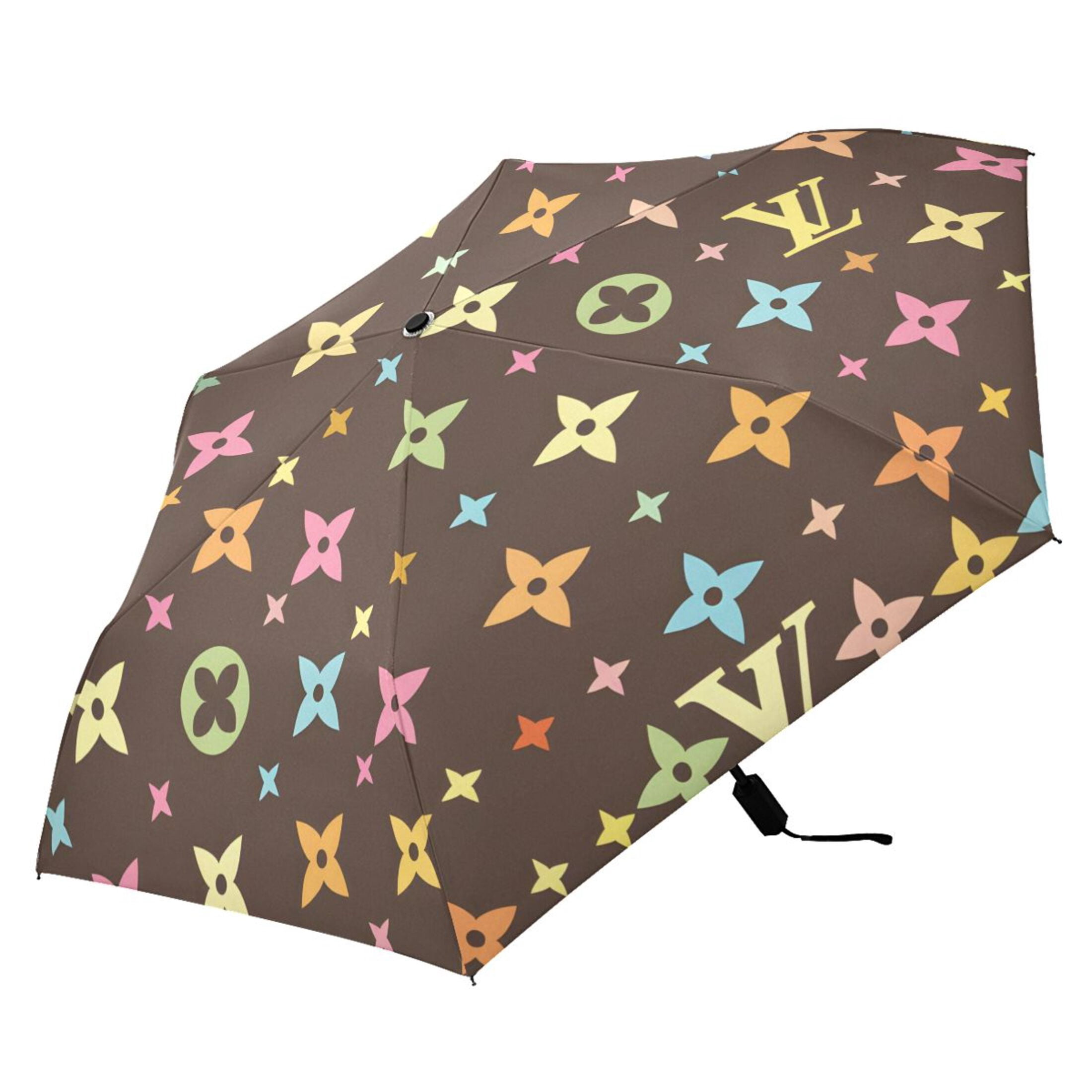 Colorful Star Character Compact Sun Umbrella Windproof Travel Umbrellas for Rain Strong Portable UV Protection