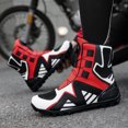 thumbnail image 4 of Bottes et Chaussures de Moto Toutes Saisons pour Hommes et Femmes, Noir Rouge, 42, 4 of 19