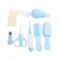 thumbnail image 4 of Paquete De 8 Prácticos Cortauñas Diarios para Bebés, Tijeras, Cepillo para El Cabello, Peine, Kit De Cuidado De Manicura, Cortaúñas para Bebés,Azul, 4 of 4