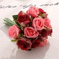 thumbnail image 1 of 12Pcs Artificial Rose Flower for Bride Wedding Photography Props Home Decor Rose red, 1 of 8