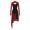 Burgundy, variant on Kaerm Women's Sheer Mesh Long Sleeve Lyrical Dance Dress Irregular Skirted Leotard Modern Dress Dusty Pink M