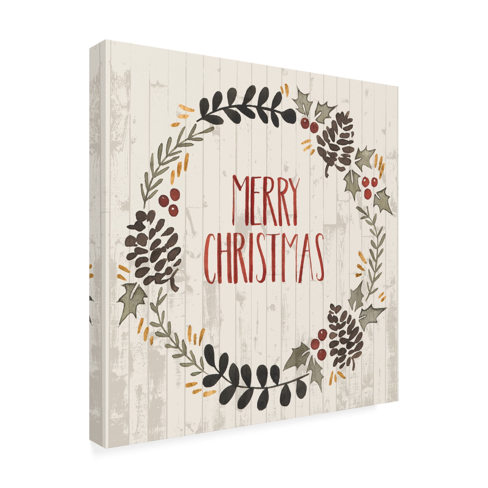 Trademark Fine Art 'Rustic Christmas II' Canvas Art by Grace Popp