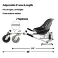 thumbnail image 6 of Hoverboard seat attachment, hoverboard go kart for adults & kids, accessories to transform hoverboard into go cart, hover carts for self balancing scooter with off-road tire and shock absorber, white, 6 of 8