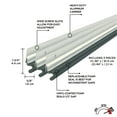 thumbnail image 3 of M-D Building Products 43345 Silver Aluminum and Vinyl-coated Foam Heavy-duty Screw-on Top and Sides Door Seal Kit, 3 of 7