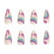 thumbnail image 5 of 24 pieces of manicure round head blue purple color matching simple line wave summer full coverage detachable DIY manicure stickers, 5 of 5