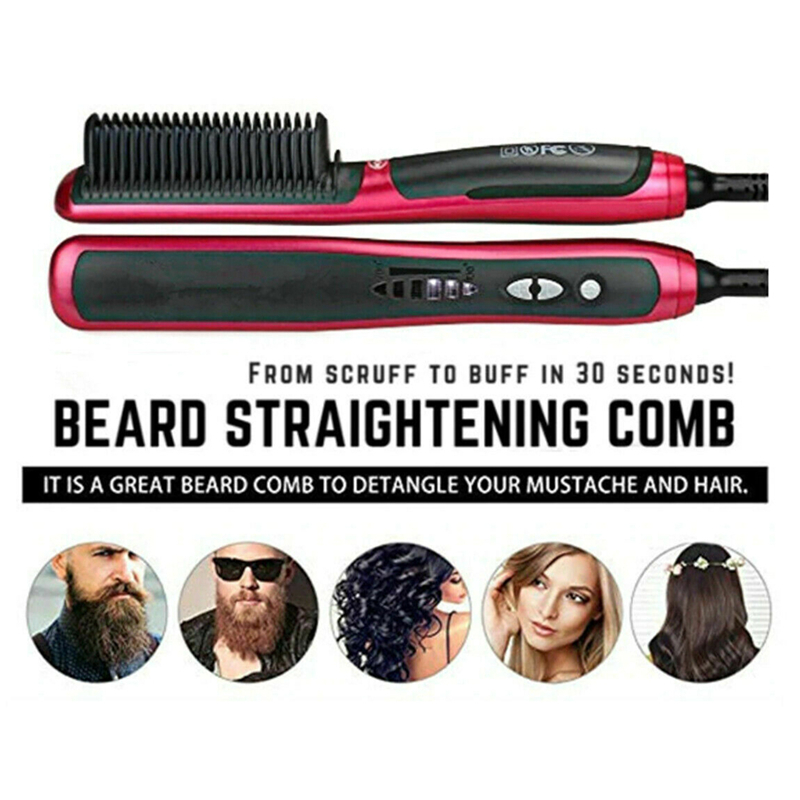 straighten beard at home